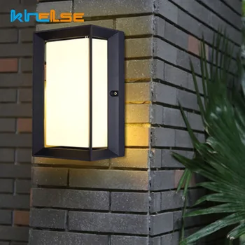 Āra Ūdensizturīgs IP65 Modernās Sienas Lampas Kustības Sensors LED Sienas Apgaismojums Pagalmā 18W 25W Dārza Koridors, Veranda Iekštelpu Apdares