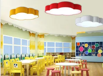 LED Mākonis istaba bērniem apgaismojums bērniem bērnu griestu lampas Bērnu griestu gaismas ar dzeltena zila sarkana balta zēnu un meiteņu guļamistabu aprīkojums