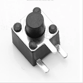 50gab TS-C017 pusē trīs pēdas 4.5*4.5 takts slēdzis 3 kājām mikro-kustību pogu pin sānu leņķi vara kājām