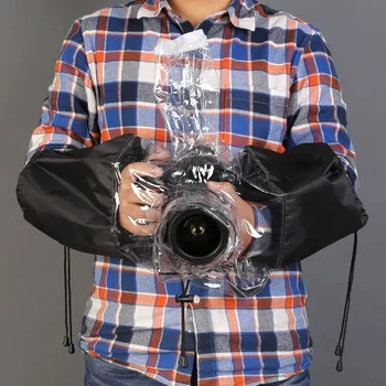 Profesionālā Gumijas Kameras Lietus Pārsegs Mētelis, Soma Protector Ūdensnecaurlaidīgs Ūdensizturīgs Pret Putekļu Canon Nikon Pendax Sony DSLR, SLR