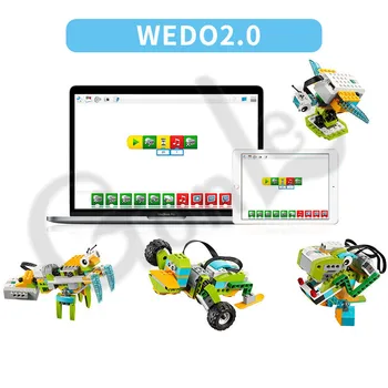 Tehnikas Saderīgu asprātību logoes Wedo 2.0 Izglītības Funkcijas DIY Daļas 45300 WeDo 3.0 Set-Celtniecības Bloki