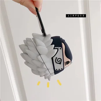 NARUTO 3D Hatake Kakashi Uzumaki Naruto Gadījumā Airpods 1 2 Austiņas Kasti Mīksto Bluetooth Bezvadu Aizsargātu Gadījumā Airpod
