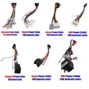 Izvēles piederumi Īpašu kabeli, automašīnas( Par Nissan/KIA/VW/Ford Focus/Toyota) Android radio