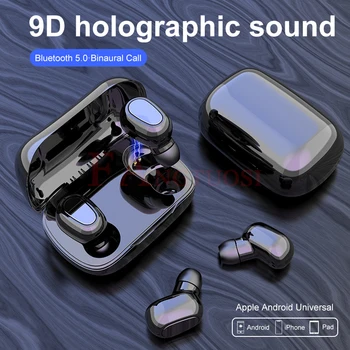 FANGTUOSI Bezvadu bluetooth austiņas TWS binaural stereo mūzikas austiņas ūdensizturīgs austiņas ar mikrofonu ISO Android