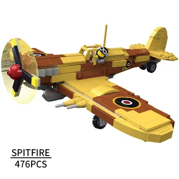 Pasaules kara Tīģeris Peld cīnītājs celtniecības bloku gaisa spēku skaitļi P40 spitfire ar196 F4U bf109 pt17 p510 p47 modeļa rotaļlietu kolekcija