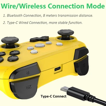 Wireless Gamepad Par Nintend Slēdzis Pro Kontrolieris / Slēdzis Lite Konsoles Kursorsviru Pro Bluetooth Spēļu Kontrolieris Ar 6-ass gyro