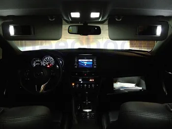 17pcs Canbus LED auto numura zīme lampas +interjera dome kartes bagāžnieka gaismas spuldžu komplekts mazda priekš mazda 6 2003-2019&MS 2006 - 2007