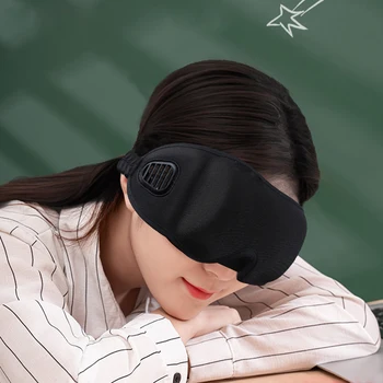 3D Elpojošs Dabisko Miega Acu Maska Ceļojumu Miega Atpūtas Eyeshade Portatīvo Biroja EyePatch Āra Ceļa Guļ Segtu Acis