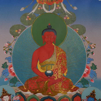 21 Tara Zelta Drukāt Krāsotas Mazs Pūķis Tibetas Amitabha Buda Statuetes Rotā Karājas Budistu Templi/Dzīvojamā Istaba Thangka