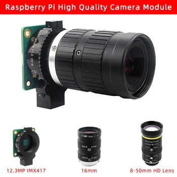 Aveņu Pi 4 Augstas Kvalitātes Kameras Moduļa ar Rūpniecisko kvalitātes HD Tālummaiņas Telefoto 8-50mm Objektīvs / 16mm Objektīvu Aveņu Pi 4/3B+