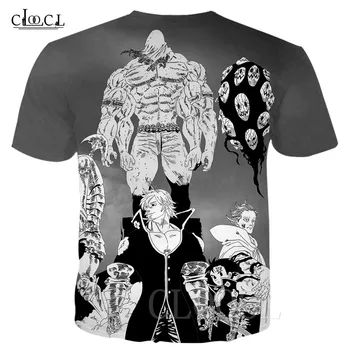 Jauns Komiksu Septiņi Nāvīga Grēkus, T-krekli Modes Krekli Uz Pāris Anime Iespiesti 3D T Krekls, Sporta Tshirt Vīriešu, Sieviešu t-veida
