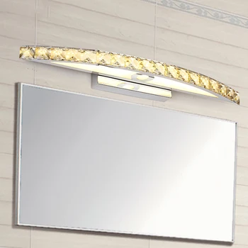 Kristāla spoguļa priekšā, sienas lampas, LED modes vienkārši, vannas istabu, tualeti, spoguli, lampas, glezna priekšējā apgaismojuma