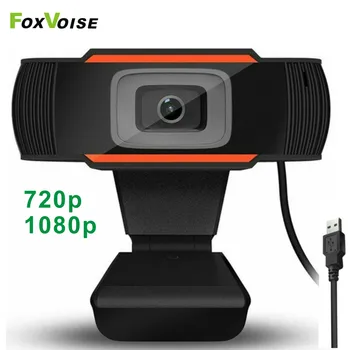 Kamera, 1080P, 720P HD Web Kameras Web Cam Spēlētājs USB Mikrofonu, Auto Fokuss Video Spēļu Webcan Par PC, Laptop, Notebook, Datoru
