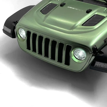 Simulācijas Lukturu Abažūrs Caurspīdīgu priekšējo Lukturu Vāks RC Kāpurķēžu AKSIĀLIE SCX10 III AXI03007 Jeep Wrangler Daļas