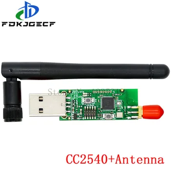 Zigbee bezvadu CC2531 CC2540 Meklētāji Tukša Kuģa Pakešu Protokola Analizators ar USB Interfeisu Dongle Uztveršanas Pakešu Modulis +Antena