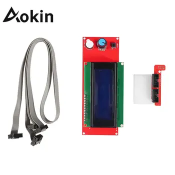 Aokin 3D Printeri, 2004 LCD Ekrāns, Smart Ekrānu Kontroliera Modulis ar Kabeli RAMPAS 1.4