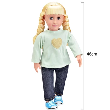 46cm Reāli Dziedātāja Lelles Atdzimis Bērnu Ar Skaistu Matu Jauka Kleita 3D Acis Dzīvs Gumijas Lelle, Rotaļlietas Meitenēm Dzimšanas dienas Dāvana