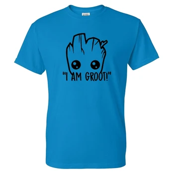 Vasaras Modes Iespiests T-krekls, es esmu Groot Vīrietis sieviete gadījuma iela valkā Galaxy Aizbildnis filmas T-krekls hip hop krekls top
