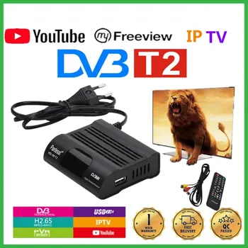 Pantesat HD99 BTN HEVC 265 DVB T2 Ciparu TV Uztvērējs H. 265 TV Receptoru Full HD DVBT2 Set-top Box Wifi Uztvērējs DVB-T Youtube