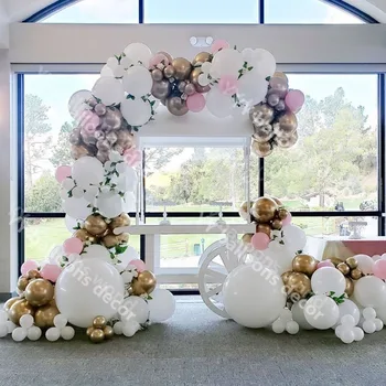 Baloni Vainags Arka, Kāzu Zemniecisks Balon Priekšsēdētāja Kundze DIY Macaron White Dzimšanas dienas Baloon Baby Dušas Ravēšana Dekori Kāzām