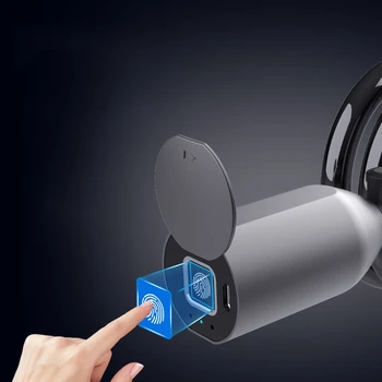 Velosipēdu Slēdzene Bluetooth pirkstu Nospiedumu Slēdzene pretnozagšanas Ūdensizturīgs Bloķēšanas pirkstu Nospiedumu+APP Kontrole par Velosipēdu, Motociklu Bloķēšana
