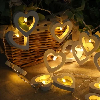 1 M 10 LED Koka Sirds LED String Gaismas Romantisku Valentīna Dienā, Ziemassvētkos, Dzimšanas dienā, Kāzu svinības, Apdares Gaismas