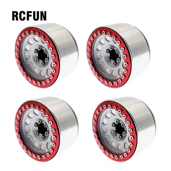 RC4Pcs Alumīnija Sakausējuma 2.2 Beadlock Riteņu Diski par 1/10 RC Kāpurķēžu Aksiālie SCX10 SCX10 II 90046 AXI03007 TRAXXAX TRX4 D90