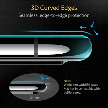 EAR 2gab Screen Protector for iPhone 11 Pro Max X XS XR XS Max Pro, Max 3D Pilnībā Segtu Rūdīta Stikla Ekrāna Aizsardzības iPhone