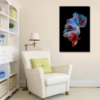 Anotācija Dzīvnieku Betta zivju Gleznas HD Izdrukas, Bildes Sienu Mākslas Gleznas, Plakāti Mājas Dekori dzīvojamo Istabu Dzīvokli Sistēmu