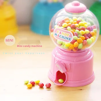 Mini Candy Mašīna Burbulis Gumball Automātā Monētas Banka Bērni Spēlē Māja Cute Rotaļlietas Saldumi Ietaupīt Naudu Rotaļlietas Dzimšanas Dienā, Jaunā Gada Dāvanu