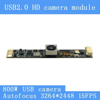USB kameras modulis 800W SONY IMX179 AF, automātiskās fokusēšanas HD sejas atpazīšana kamera atbalsta audio Novērošanas kamera