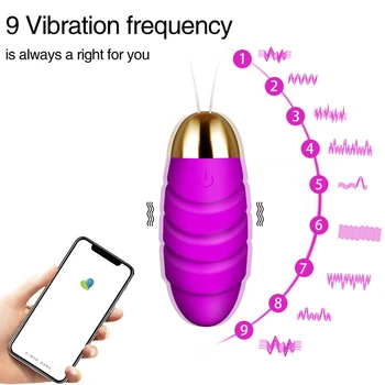 9 Frekvence Vibrators Sievietēm APP Bluetooth Silikona Bezvadu Tālvadības G-spot Masāža Pieaugušo Spēle, Seksa Rotaļlietas Sievietēm