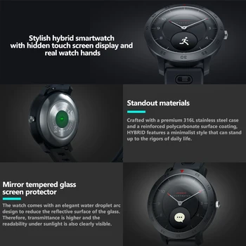 Zeblaze Hibrīda Smartwatch Sirdsdarbība, Asins Spiediena Monitoru, Smart Skatīties Izmantot Izsekošanas Miega Izsekošanas Smart Paziņojumus