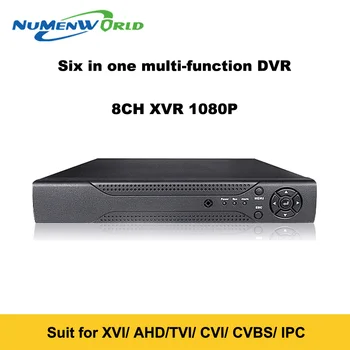 Super Jaunu 8CH XVI/AHD DVR HD 1080P Video Ieraksti H. 264+ CCTV Kameras Onvif 8 Kanālu Tīkla IP VRR Daudzvalodu Ar Signalizāciju