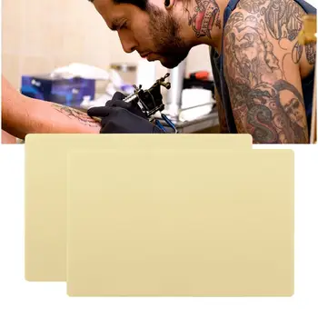 5gab A4 Izmērs 3MM Bieza Sintētiskās Tetovējums Prakses Ādas Double-sided Tetovējums Mākslas Apmācības Silikona Spilventiņi Microblading Prakses Ādas