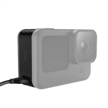 Par GoPro Hero 9 Sporta Kameras Akumulatora Vāciņa Sānu Aizsardzības Melnā Vāciņa Uzlādējamo Bateriju Vāciņu Gadījumā Sporta Kameru Piederumi