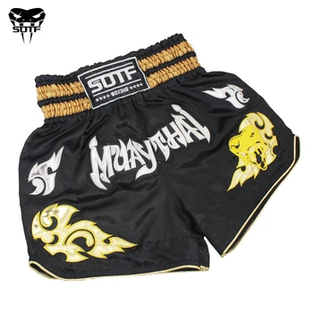 Vīriešu Boksa Bikses Drukāšanas MMA Šorti kikboksa Cīņu Cīnās Īss Tiger Muay Thai boksa šorti apģērbi sanda lēti mma