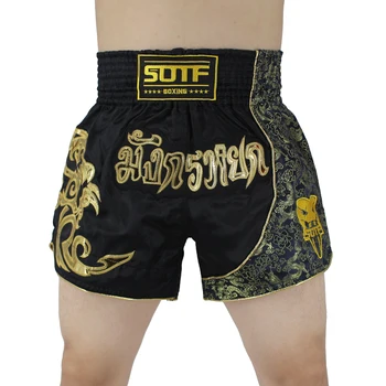 Vīriešu Boksa Bikses Drukāšanas MMA Šorti kikboksa Cīņu Cīnās Īss Tiger Muay Thai boksa šorti apģērbi sanda lēti mma