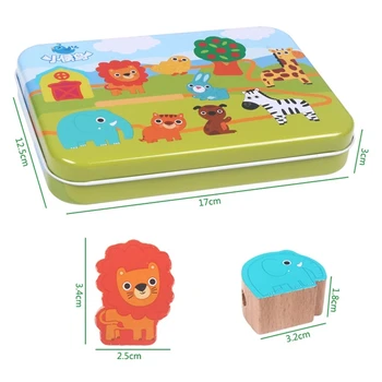 Dāvanas Bērniem Koka Fāzēm Rotaļlietas Dzīvnieku Augļu Bloku Rindas Vītņu Krelles Montessori Agrīnās Izglītības Koka Pērlīšu Rotaļlieta Bērniem