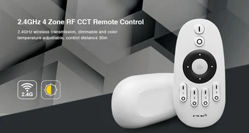 Mi Gaismas 2.4 G, 4-Zonu Bezvadu RF Tālvadības pults LED Lentes Kontrolieris Reostats Kontrole 5050 3528 vienu krāsu led lentes gaismas