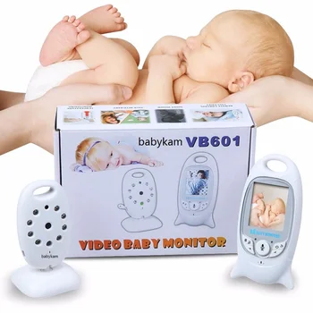 6008 video aukle bebe bērnu uzraudzīt, 2.0 collu LCD IS Nakts redzamības Bērnu Domofons Šūpuļdziesmas Temperatūras monitoru