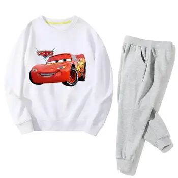 Disney 2GAB Zēni Tērpiem, Baby Boy Apģērbs Bērniem, Apģērbs Toddler Bērnu Skriešanas Garçon Gadījuma Sporta Tērps Automašīnām, Bērnu Kostīmi