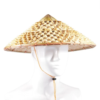 Ķīnas Austrumu Vjetnamu, Japānu Coolie Salmu Bambusa Konusveida Roku Darbs Saules Hat Visor Dārza Lauksaimnieks Zvejas Saules Cepure
