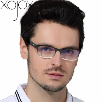 XojoX Vīrieši Sievietes Lasīšanas Brilles Vintage Taisnstūra Lasīšanas Brilles Modes Sarkano Anti-zila Gaisma Recepšu Brilles Hyperopia