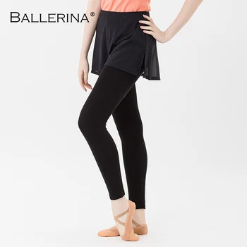 Balerīna, Sporta, Fitnesa, Body Building melns Sieviešu Deju Culottes Bikses, kuru linuma Acs Svārki 7019