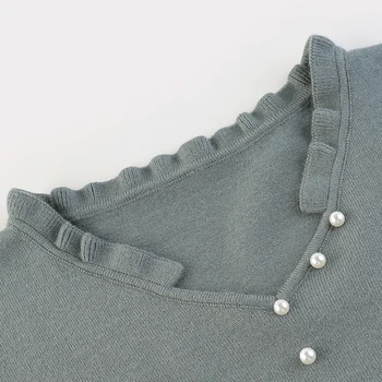 Sieviete Džemperi Jauna Rudens Cēloņsakarību Ar Garām Piedurknēm Trikotāžas Džemperi Sieviešu Apģērbu Kultūru Top Džemperis Plus Lieluma V Kakla Džemperis Sievietēm