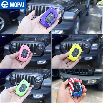 MOPAI Automašīnas Atslēgas Vāks Jeep Gladiator JT 2018+ ABS Auto Atslēgu Gadījumā, Korpusa Vāciņš Piederumi Jeep Wrangler JL 2018 2019+
