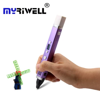 Myriwell trīs paaudzes 3D pildspalva USB interfeiss 5V 2A radošā zīmēšanas pildspalvas 3D graffiti pildspalvu labākā dāvana bērniem, 3d drukāšanas pildspalvu