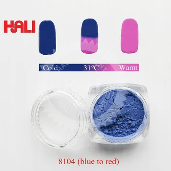 Pārdod krāsu uz krāsu thermochromic pigmentu,jutīgs pret karstumu, pulveris,karstā aktīvo pulveris,31C zilā krāsā, uz sarkana,1 lote=10gram,bezmaksas piegāde