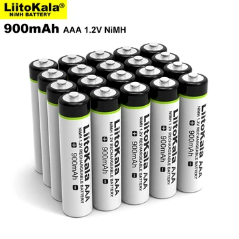 10PCS Sākotnējā LiitoKala 1.2 V AAA 900mAh NiMH Uzlādējamo Akumulatoru bateriju, Rotaļlietas,Tālvadības pults